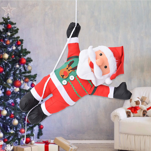 Juguete Navideño De 60 Cm Con Forma De Escalera Y Cuerda, Pa