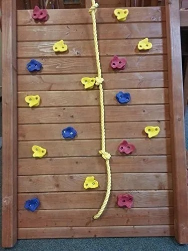 Imagen 3 de 8 de Set 25 Rocas Agarre Para Muros De Escalada Niños Escalar Kid Escalar Juego Campo Trepar