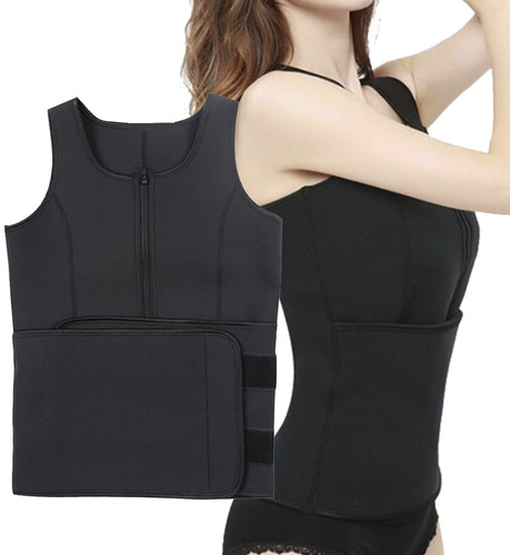 Imagen 4 de 9 de Conjunto Deportivo Modelador Reductor Con Cierre Y Velcro Cs