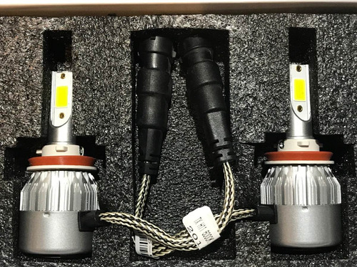 Imagen 2 de 9 de Kit C6 Lampara Led Hid Xenon Cree H11 6000k 12-24v Kitx2 C12