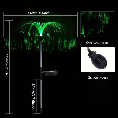 Luces Led Solares Con Forma De Medusa Para Exteriores, Jardí