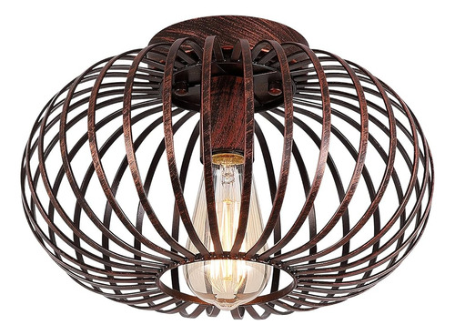 Fivess Lighting Farmhouse Rustic Flush Mount Light Fixture I