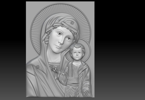 Escultura Única De La Virgen María (2)