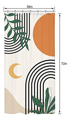 Cortina De Ducha Bohemia 91 X 183 Cm Diseño Geométrico