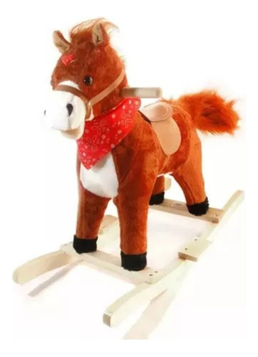 Caballo Mecedor Infantil De Madera Con Sonido 