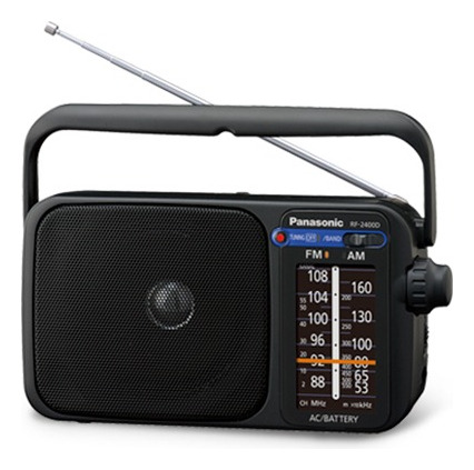 Radio Am Fm Panasonic Rf-2400d Portátil A Pilas O Corriente