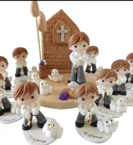 Comprar Adorno Torta Porcelana Fría Comunión 12 Souvenirs Nenes\u002Fas