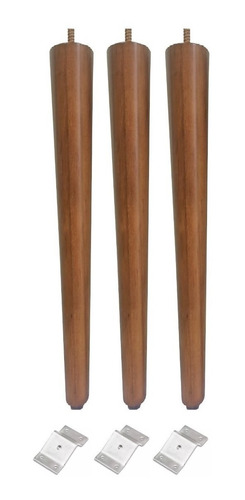 Imagem 1 de 2 de Kit 3 Pe Palito 70cm + Chapinha Chapa Inclinada Metal Jt