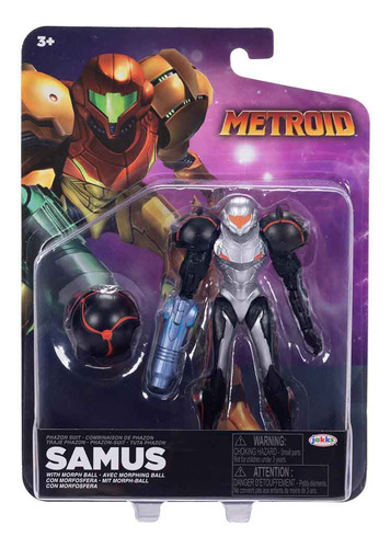 Nintendo, Boneco Samus De 12cm Com Morph Ball, Sunny