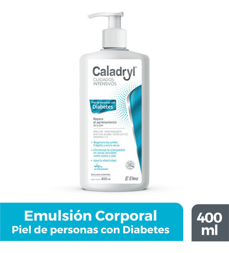  Caladryl Cuidados Intensivos Piel Diabetes Emulsión 400ml