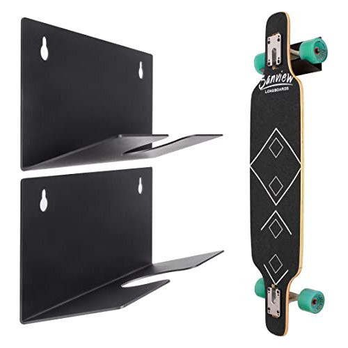 Miuono Skateboard Wall Mount, Skateboard Rack Wall Hanger Pa