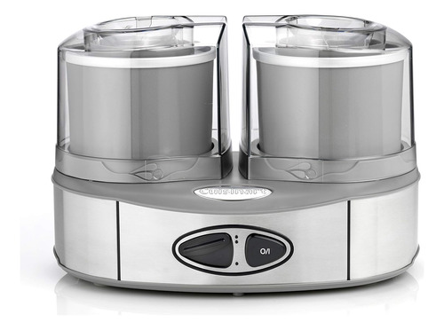 Cuisinart Ice40bce Heladera Doble 2 L, Dos Sabores