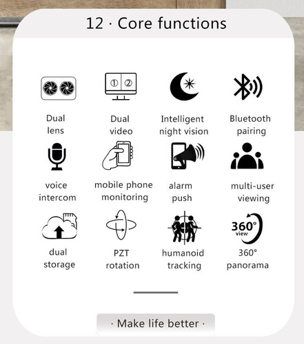 Câmera Ptz Hd De 4 Mp Com Wifi, Rastreamento Automático