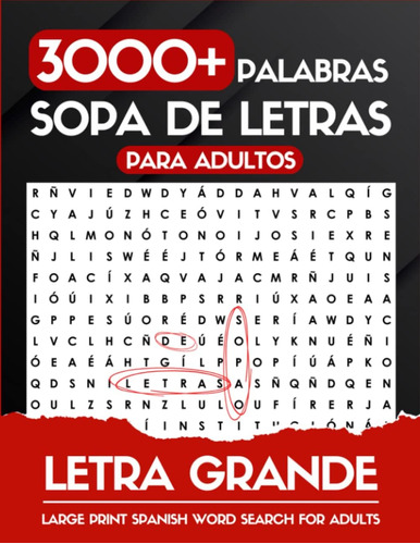 Libro: Letra Grande 3000+ Palabras Sopa De Letras Para Libro