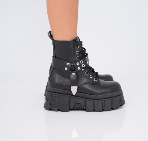 Bota Borcego Mujer Juana Ojalillos Plataforma Alta Moda