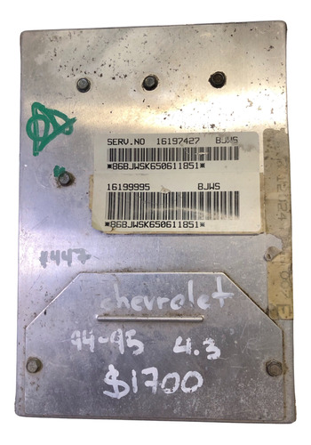 Computadora Chevrolet 94-95 4.3 16197427