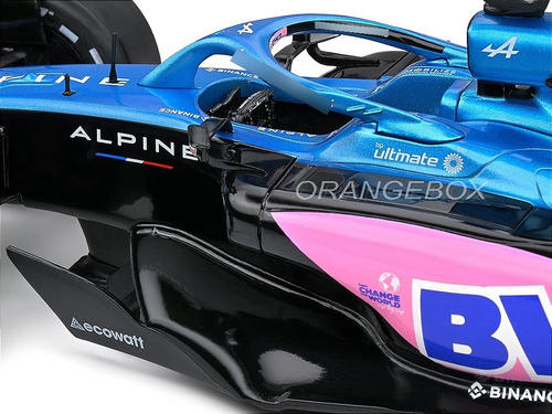 F1 Alpine A523 Presentation Version 2023 1:18 Solido Azul