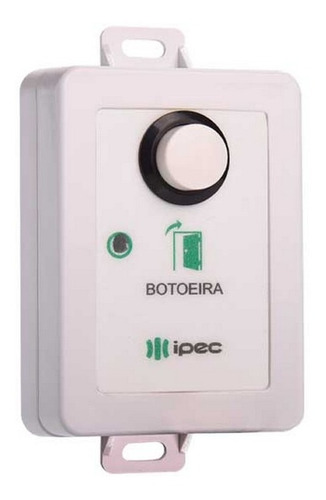 10 Botoeira Botao Acionador De Saida Sem Fio 433mhz Bco Ipec