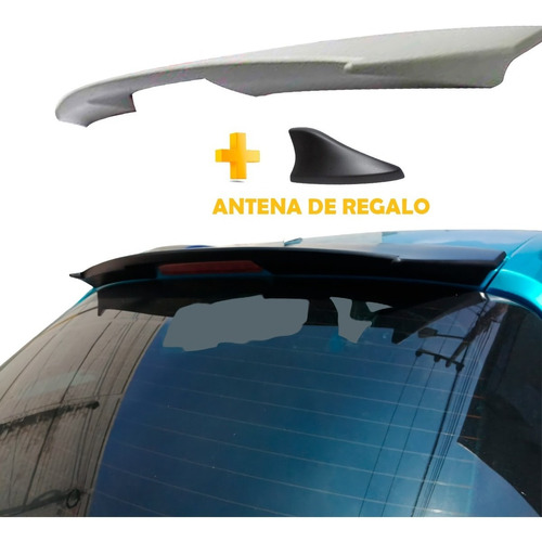 Spoiler Medallon Ibiza 2010 2015 (4 Ptas)+antena Decorativa