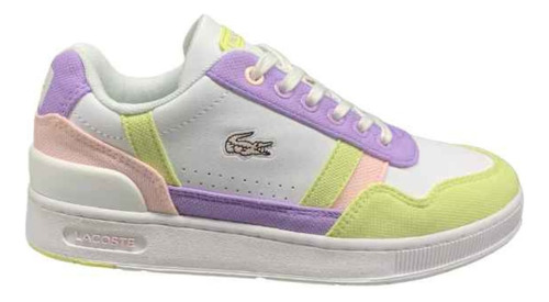 Tenis Lacoste T-clip Multicolor Dama 47suj0005b5 C