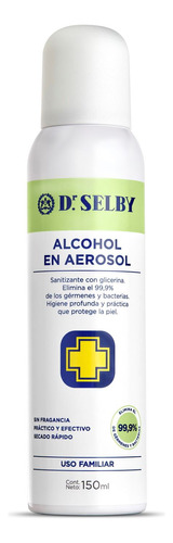 Alcohol En Aerosol Dr. Selby 150 Ml