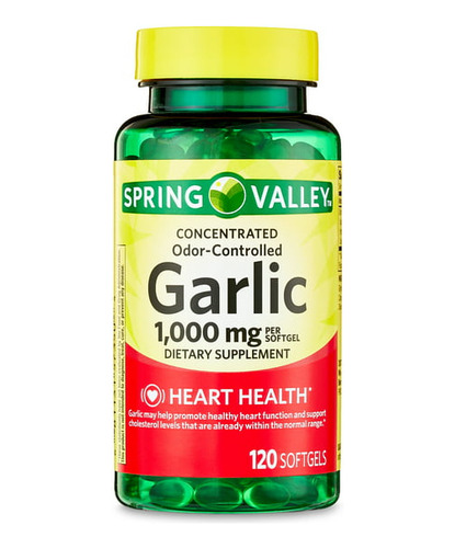 Spring Valley Garlic 1000mg 120 Cápsulas 