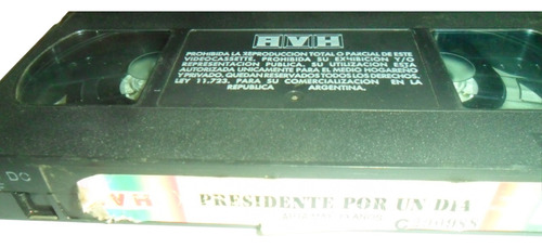 Vhs Presidente Por Un Día ( Dave)