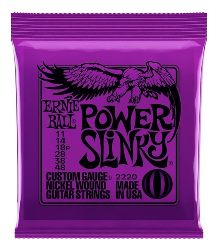 Cuerdas Ernie Ball Cal. 11-48 Power Slinky 2220