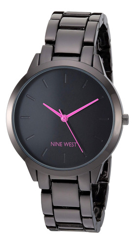 Pulsera Watch Nine West Gunmetal Para Mujer Nw/2435prgy