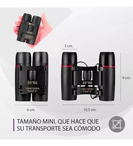 Binoculares Larga Vista 30x60 Para Caza Avistajes 1000 Mts