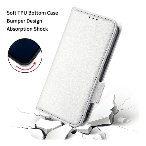 Funda Para Oppo Reno 12f 5g F27 5g Funda De Piel Con Cierre Magnético Con Tarjetero, Función Atril, Protección Total