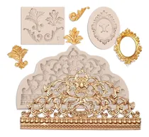 Comprar Moldes De Fondant De Corona, 3 Pcs, Moldes De Silicona De De