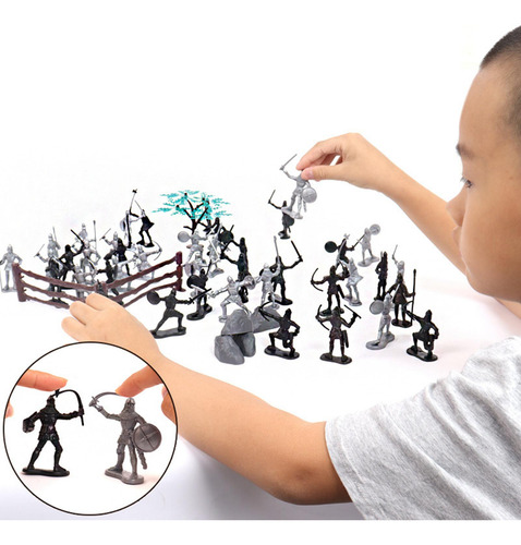 Figuras De Plástico Da Idade Média 24 Peças