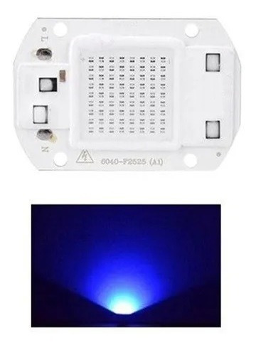 Led Cob Color Azul, 460nm, 220v, No Necesita Driver