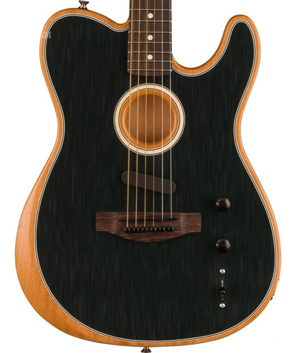 Guitarra Fender Acoustasonic Player Telecaster Negro Color Black Orientación de la mano Diestro