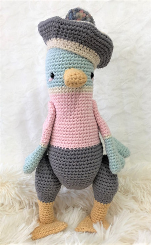 Muñeco A Crochet Amigurumi Modelo James Pato Pica Pau