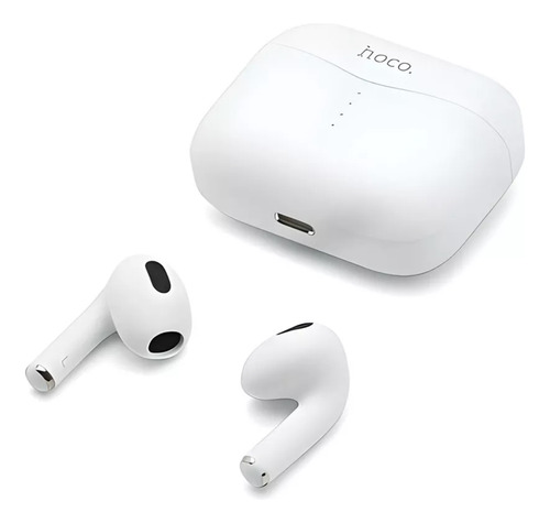 Audífono Bluetooth Tws In Ear Hoco Ew09 Color Blanco