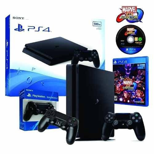 Consola Playstation 4 500gb Slim +joystick Extra +marvel Vs 