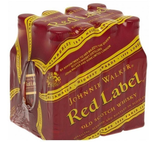 Imagem 2 de 4 de 12x Minatura De Whisky Red Label 8 Anos 50ml
