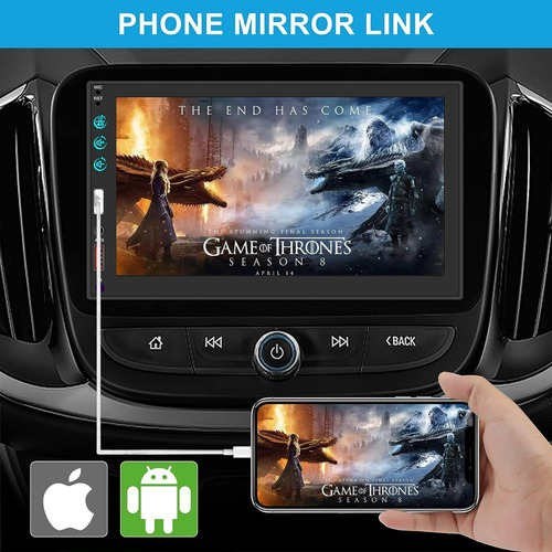 Radio De Auto Tactil Mirror Link Wifi Usb 2 Din 7 Pulgadas