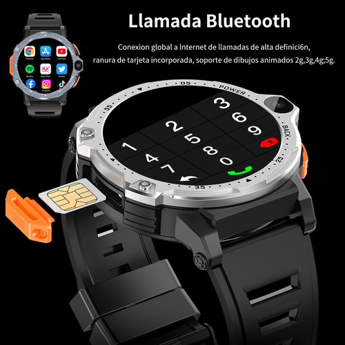 Ssb Smartwatch Hombre Gps Navigation 4g Reloj Inteligente