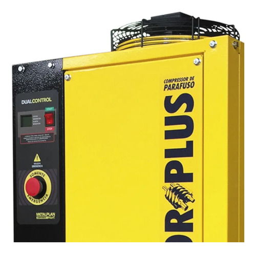 Compressor De Ar Parafuso 4 Hp 67l 10 Bar Trif Rp4 Metalplan