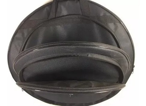 Imagem 2 de 9 de Capa Bag Pratos Até 22 Alça Mochila Regulador De Metal