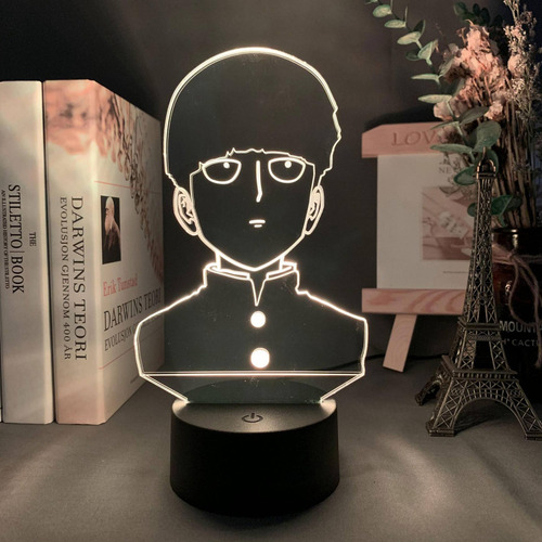 3d Lámpara Anime Mob Psycho 100 Shigeo Figura Luz De Noche N