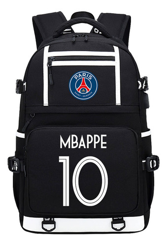 Mochila Escolar Kylian Mbappe Para Adolescente Puerto Carga