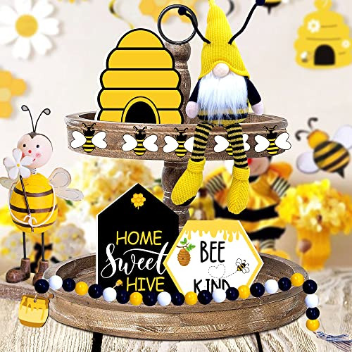 Decoración De La Abeja - Bee Tiered Tray Decor Bundle Fdy80