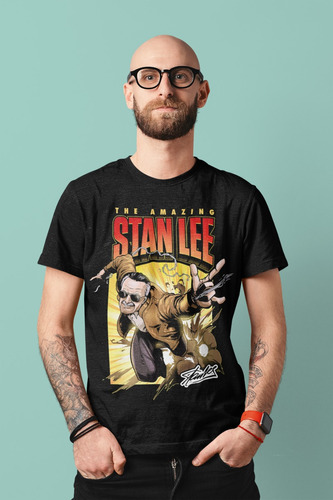 Camiseta Retrobilia Stan Lee Marvel