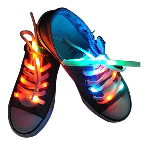 Cordones Con Luces Led Para Championes Zapatillas Zapatos