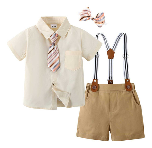 Ropa Para Niños Pequeños, Camisa, Corbata, Corbata De Lazo,