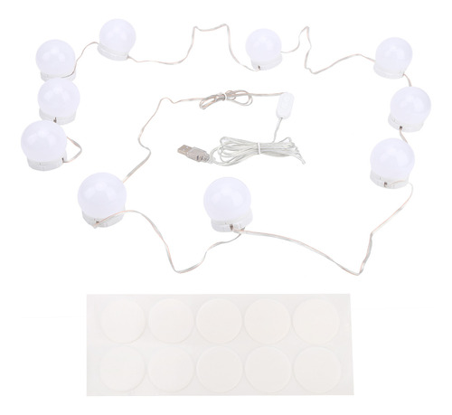 Kit De Luces Led Para Espejo, Tiras De Maquillaje Regulables